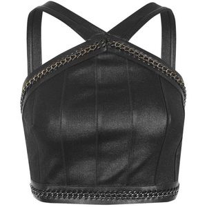 Topshop Bandage Crop Top (Size: 8)